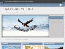 Tablet Screenshot of lochcarronhotel.com